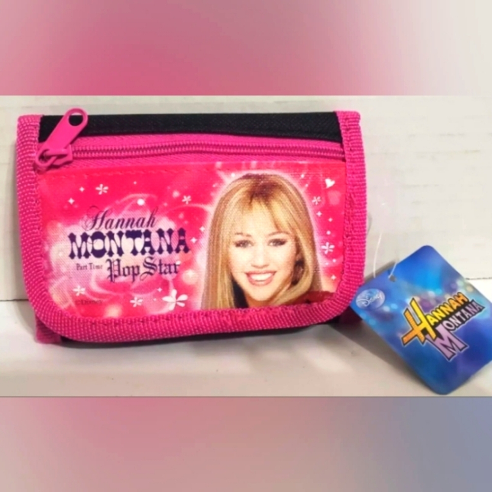 Hannah Montana Miley Cyrus Disney Channel trifold wallet y2k new